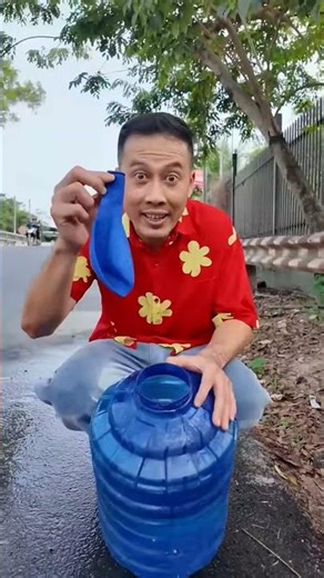 What to do if the water container loses its lid? #haongchu