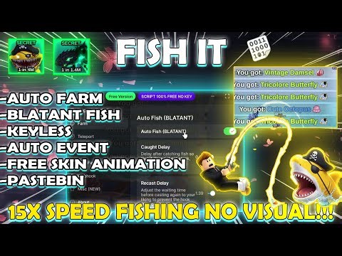 [🏴‍☠️UPD] FISH IT ROBLOX SCRIPT 2026 PASTEBIN!! | AUTO FARM, BLATANT FISH, 15X SPEED, KEYLESS (FREE)