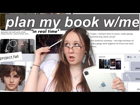 HOW TO BRAINSTORM (step-by step) plan my book with me in *real time* unedited