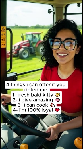 Driving tractors makes me happy 🚜#singlemom #singlewoman #olderwoman