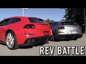 Supercar Rev Battle: Ferrari Twin Turbo V8 vs Naturally Aspirated V12!