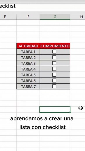 Cómo crear un checklist en #excel #excelfacil #mrdolc #cursos #aprendeenig #aprendeenfb | Mr. Dolc