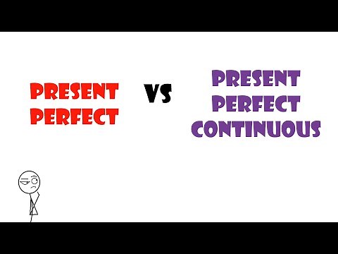 Present perfect vs. Present perfect continuous, Present perfect vs. Present perfect continuous