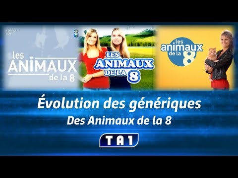 Évolution des génériques des Animaux de la 8