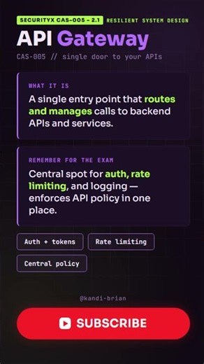 API Gateway Explained | SecurityX CAS-005 Objective 2.1 #comptia