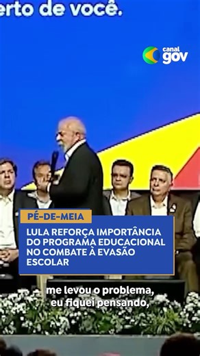 Canal Gov on Instagram: "COMBATE À EVASÃO ESCOLAR | O presidente Luiz Inácio Lula da Silva destacou a importância em combater a evasão escolar na juventude. De acordo com o presidente, se o Estado não oferecer oportunidades aos jovens, ele vira um alvo do crime organizado. O Programa Pé-de-Meia tem o objetivo de manter os adolescentes no ensino médio para evitar a saída do estudante das salas de aula. O programa funciona como uma poupança para promover a permanência e a conclusão escolar de estu