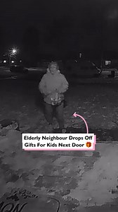 Elderly neighbour drops off gifts for kids next door in the hopes that they'll visit 🥹 | Four Nine