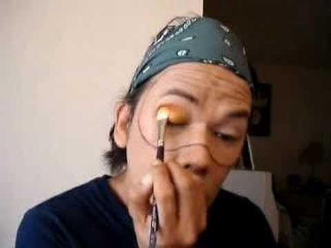 How to Create a tiger print mask with makeup