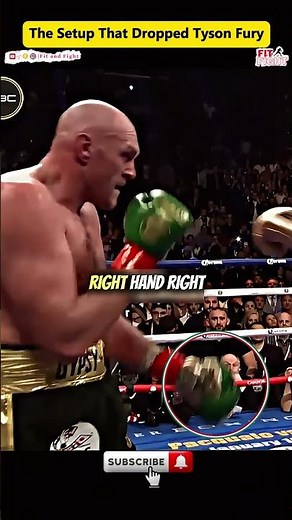 The Setup That Dropped Tyson Fury #boxing #boxinghighlights