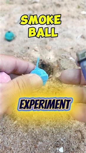 smoke balls expriment. blue color❗#shorts #asmr #shortsvideo