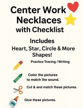 Letter of the Week Necklaces | Editable & Fun Alphabet Practice l BUNDLE