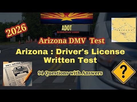 Arizona DMV Test 2026 — 94 Questions & Answers (Practice Test)