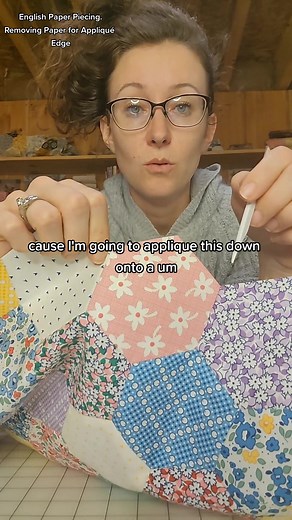 English Paper Piecing Helpful Hack: Sewing TikTok Tutorial