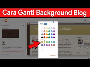 Cara Mengganti Background Blogspot atau Blogger