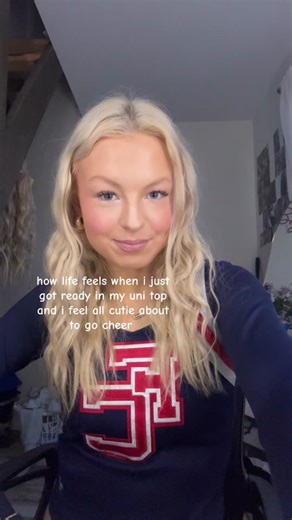 best feeling #cheerleader #cheer #grwm #cheergrwm #cuteuniform #uni