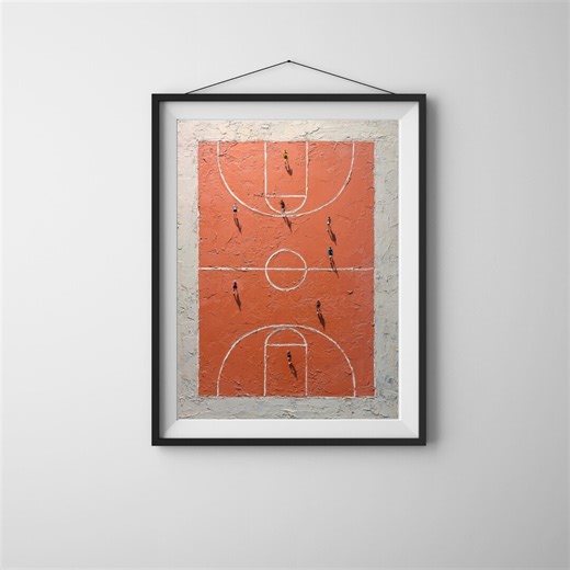 Basketball Textured Wall Art | Werner Bronkhorst Inspired | (digital Download) - Etsy