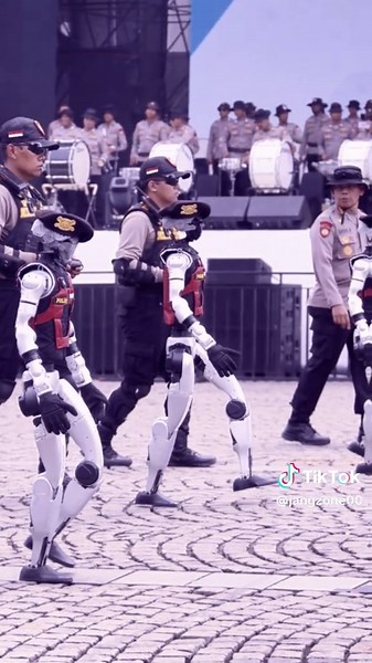 benerkah satu robot nya mencapai 3m🤔 #indonesia #ai#robot#polisi#fyp #foryou #trending