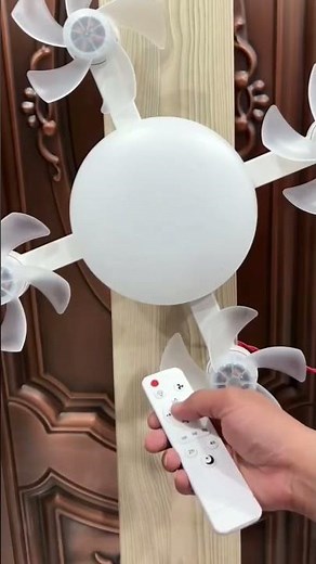 Multifunctional Ceiling Fan with 3 Color LED Light & Remote #ceilingfanlight #2in1fanlight