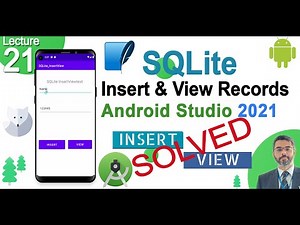How to Insert Record using SQLite in Android Studio | How to use SQLite database in android L#21