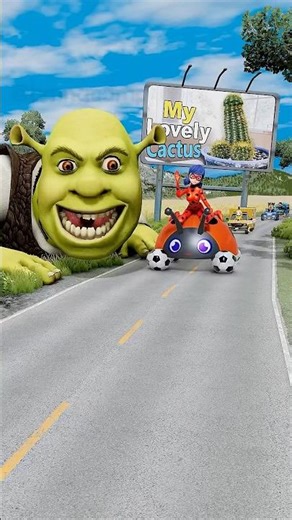 Beamng : Shrek eating car again