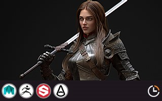 “幻想骑士”影视角色全流程案例教程