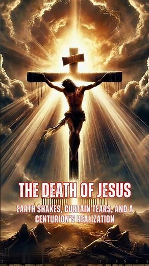 "The Death of Jesus: The Earth Shakes and the Curtain Tears" #shorts #bible #biblestories