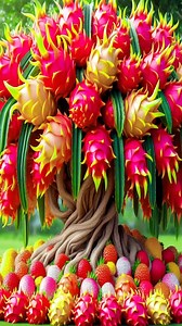 easy and fast techniques for growing and propagating dragon fruit trees. #garden #plants #dragonfruit | Farm Tree