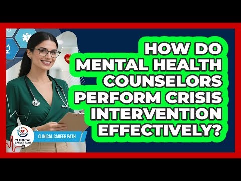 How Do Mental Health Counselors Perform Crisis Intervention Effectively? - Clinical Career Path