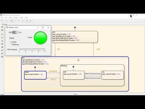 Using Stateflow to Provide the Logic for a MATLAB App