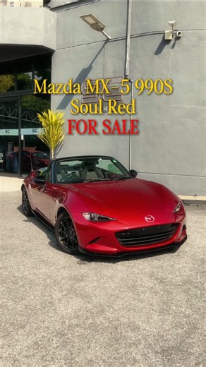 Raphael Wong on Instagram: "🔥 FOR SALE: 2022 Mazda Roadster 990S (Unregistered) 🔥 Soul Red Exterior | Lightweight Special Edition 💰 Price: RM138,000 A rare Japan-only lightweight variant of the ND Roadster — the 990S is built for pure driving feel. Lighter, sharper, and more focused than the standard model. Small power, huge fun. ⸻ 🚀 Performance & Driving: • 1.5L SkyActiv-G Engine • 6-Speed Manual Transmission • Rear-Wheel Drive (RWD) • 990S Lightweight Factory Tuning • Sharp, agile, true dr