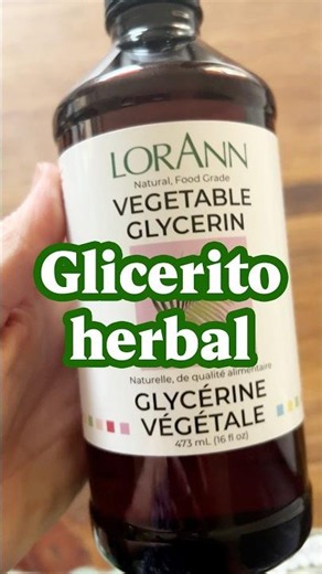 Glicerina para remedios herbales