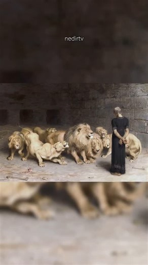 Nedir? on Instagram: "Adamın elleri bağlı. Karşısında yedi vahşi aslan. Ama kimse kıpırdamıyor. Bu bir mucize mi, yoksa ustaca gizlenmiş bir mesaj mı? Briton Rivière’in 1890’da yaptığı bu eser, sadece bir tablo değil. İnsanın korkuyla, inançla ve ölümle yüzleştiği anın resmedilmiş hâli. Göz göze gelmek bile ölüm sebebiyken, burada bir sessizlik hüküm sürüyor. Aslanlar neden saldırmıyor? Sanatçı bize ne anlatmak istiyor? Gördüğünüz her şeyden daha fazlası burada olabilir. Yorumlarda buluşalım. #s