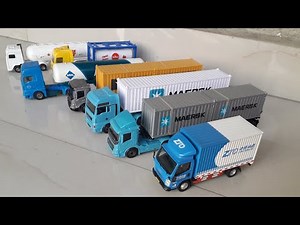 Diecast Container Trucks Scale Models