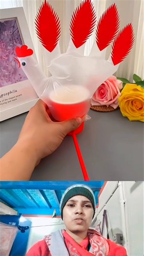 Plastic cock balloon #kids #artcraft #5minutecrafts