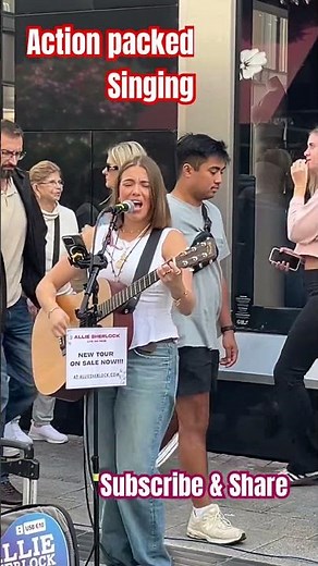 Dublin Streets Explode with This Voice 🎤🔥 #AllieSherlock #StreetPerformance #shorts #dublin #yt