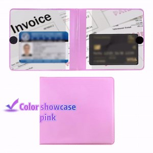 Ziciner Car Registration and Insurance Holder, 5.2"× 4.7" Premium Auto Glove Box Organizer with Closure, Essential Vehicle Document Holder for Card, Driver License (Black)