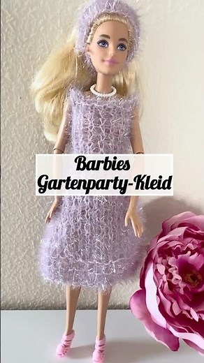 Knitting a Glitter Dress for Barbie | Step-by-Step for Beginners
