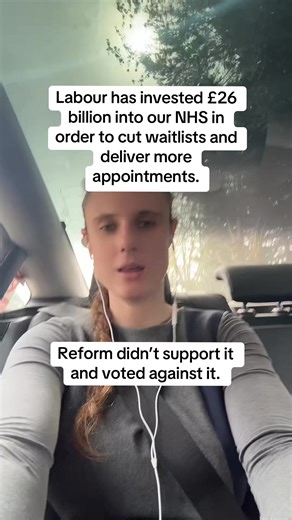 Reform Party Voted Against NHS Funding, Labour Claims