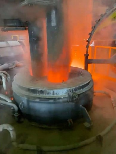 Arc in LRF ⚡🔥 | Ladle Refining Furnace in Action