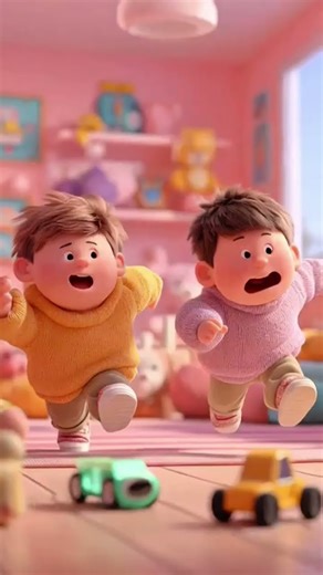 Little Kids Jumping Around & Laughing | Cute Shorts #cartoon #baby