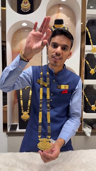 50gm Gold Ganthan Design 😍 Long Mangalsutra | Kalash Jewellers Kamothe, Navi Mumbai