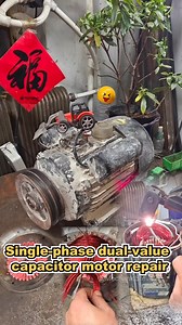 357K views · 1.4K reactions | Single-phase dual-value capacitor motor repair. #mechanic #mechanicsteve #motor #automobile | Mechanic Steve | Facebook