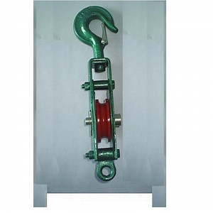 [Hot Item] High Strength Single Sheave Open Type Lifting Snatch Pulley Block with Hook