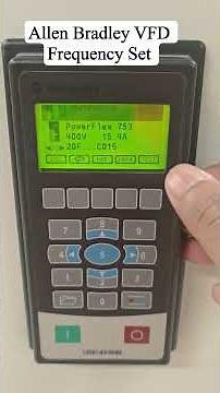 Allen Bradley VFD Frequency Parameter Set #Power Flex 753