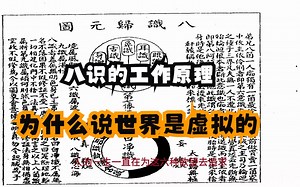底层逻辑分析八识工作原理！人是如何认识这个世界的，为什么又说这个世界是虚幻的？业力如何被储存在第八识？业力又是如何影响未来生命走向？_哔哩哔哩_bilibili
