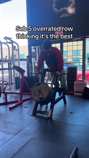 7 plates on the Megamass row btw #gym #lifting #sbl #gymtok | T Bar Row