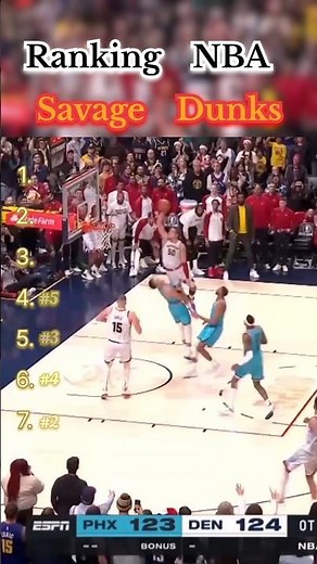 Ranking the Most Savage Dunks 🔥🏀