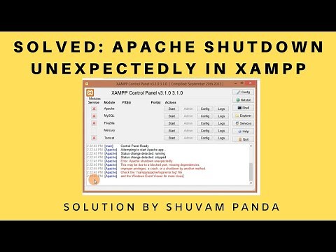 Quick Fix: Apache Shutdown unexpectedly in XAMPP | Apache not starting | Blocked Port Issue SOLVED