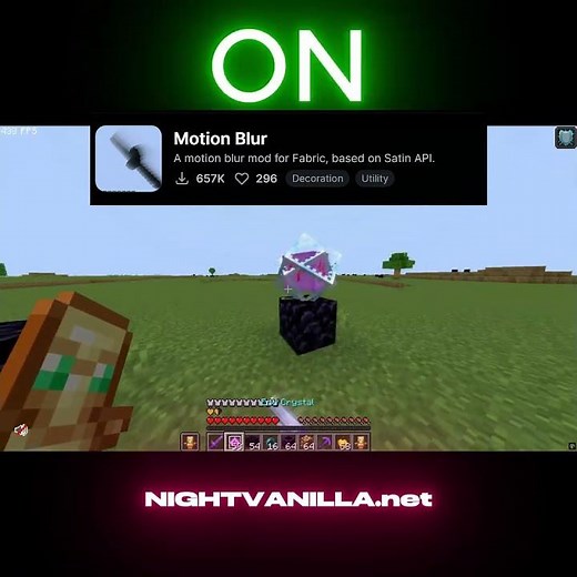 The BEST CPvP Mod for Minecraft! 💎 (Motion Blur Tutorial)