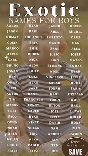 Exotic Names For Boys #babynames #babyboy #babyontheway #funexperience #babyboyontheway #uncommon #marriageproposal #communitysharing | Baby Names Tinytruimphs